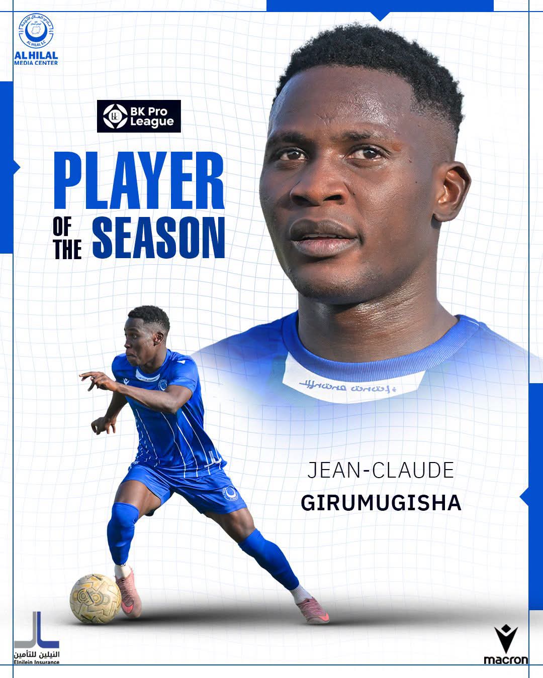 Al Hilal’s Jean Claude Girumugisha Named Rwanda Premier League Player of the Season 2026