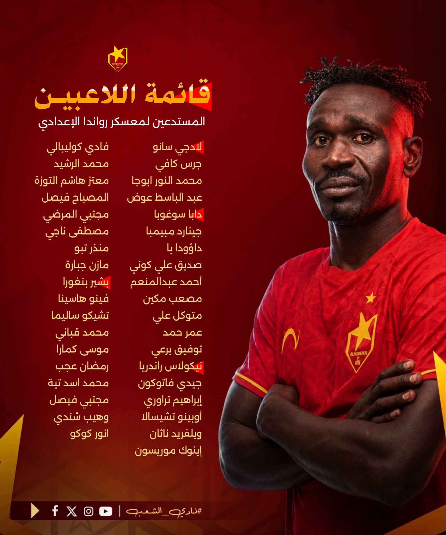 Al Merrikh SC Announce Squad for Rwanda Pre-Season Training Camp