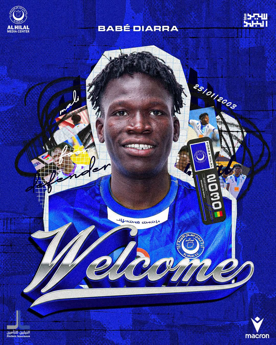 Al Hilal Sign Malian Defender Pape Diarra on Four-Year Deal