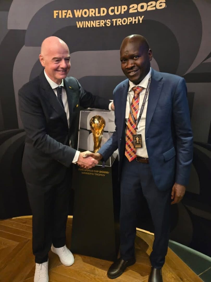 SSFA President Francis Amin Meets FIFA Chief Infantino Over South Sudan Football Development