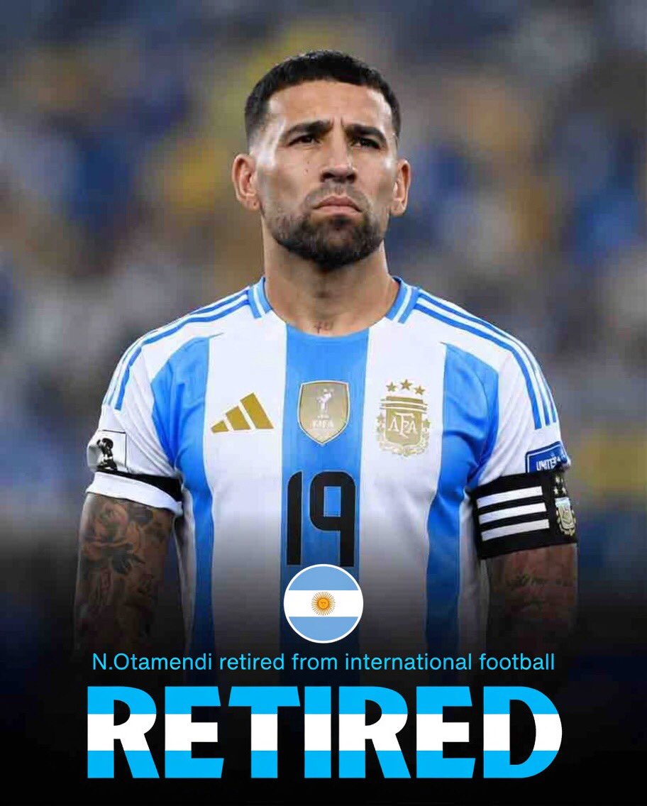 Nicolás Otamendi Announces International Retirement After Trophy-Laden Argentina Career