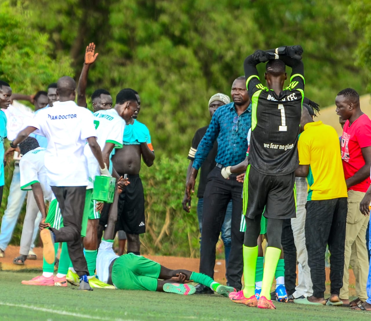 Viva Stars Forward Salva Lomoi Suffers Serious Injury as Hoding FC Sends Support