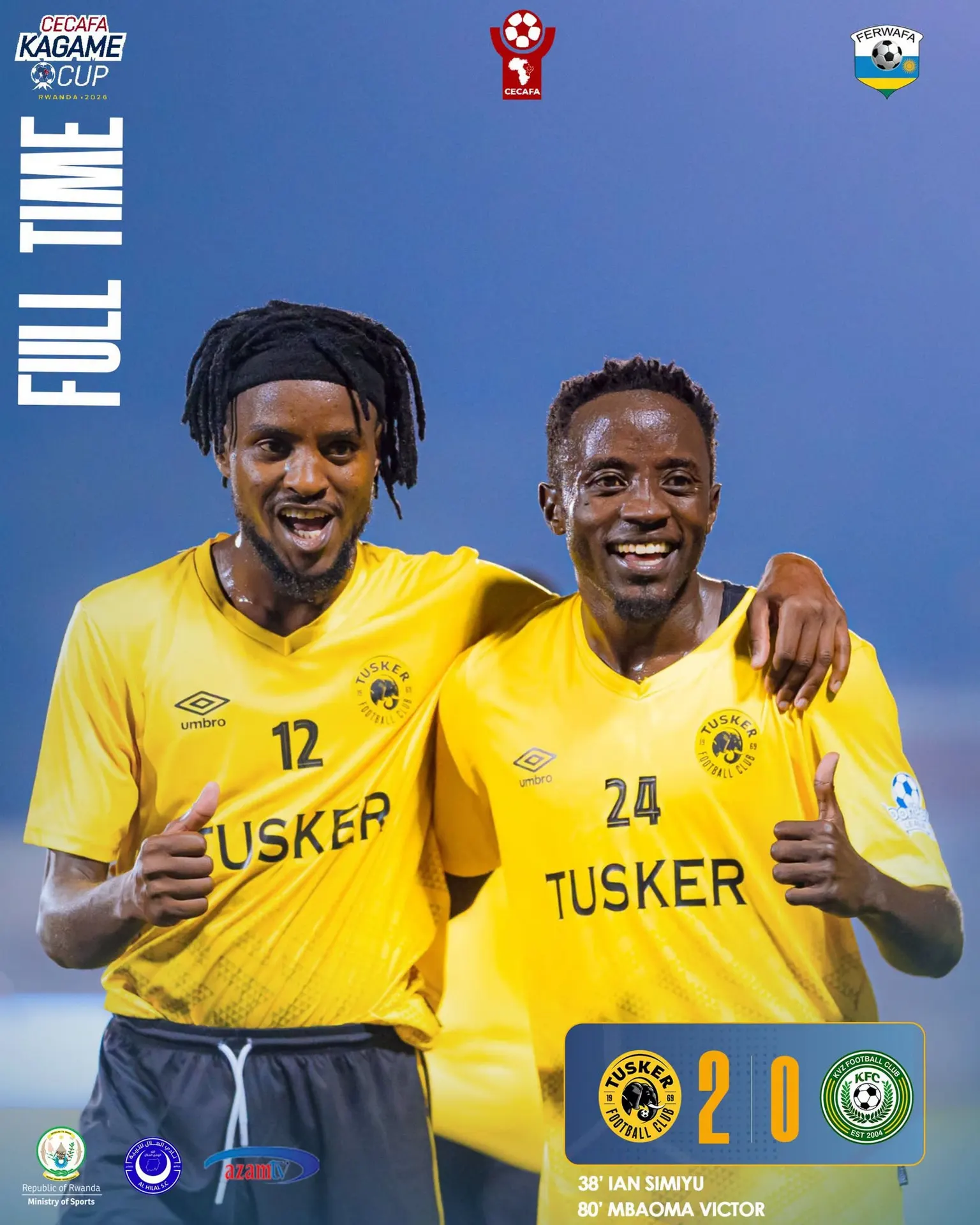 Tusker Bow Out with Victory as Simiyu and Mbaoma Sink KVZ