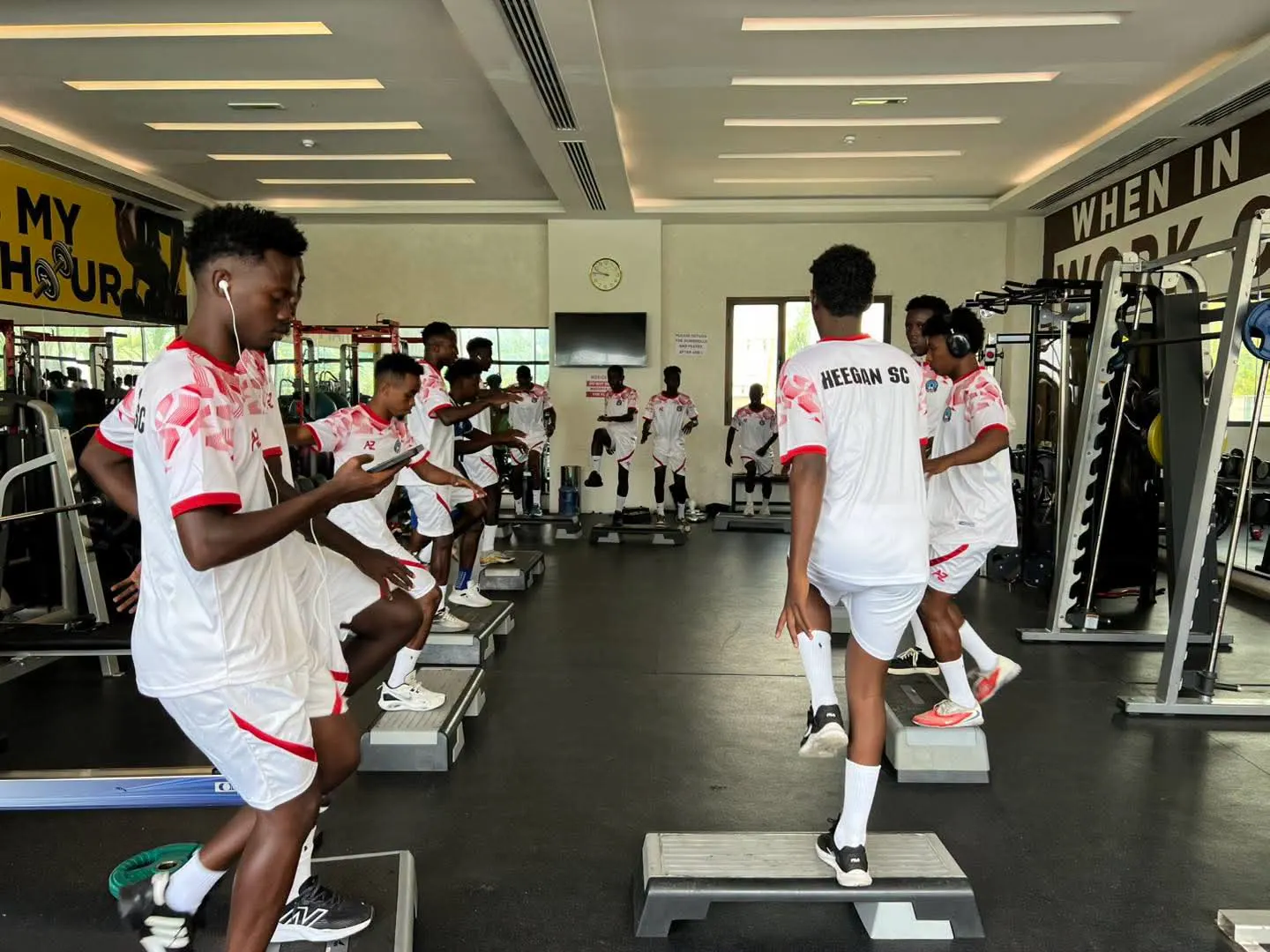 Heegan Step Up Gym Work Ahead of CAF Champions League Return Leg