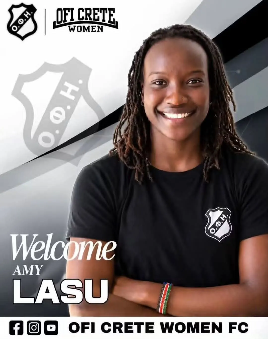 South Sudan Captain Amy Lasou Joins OFI Women’s Team in Greece