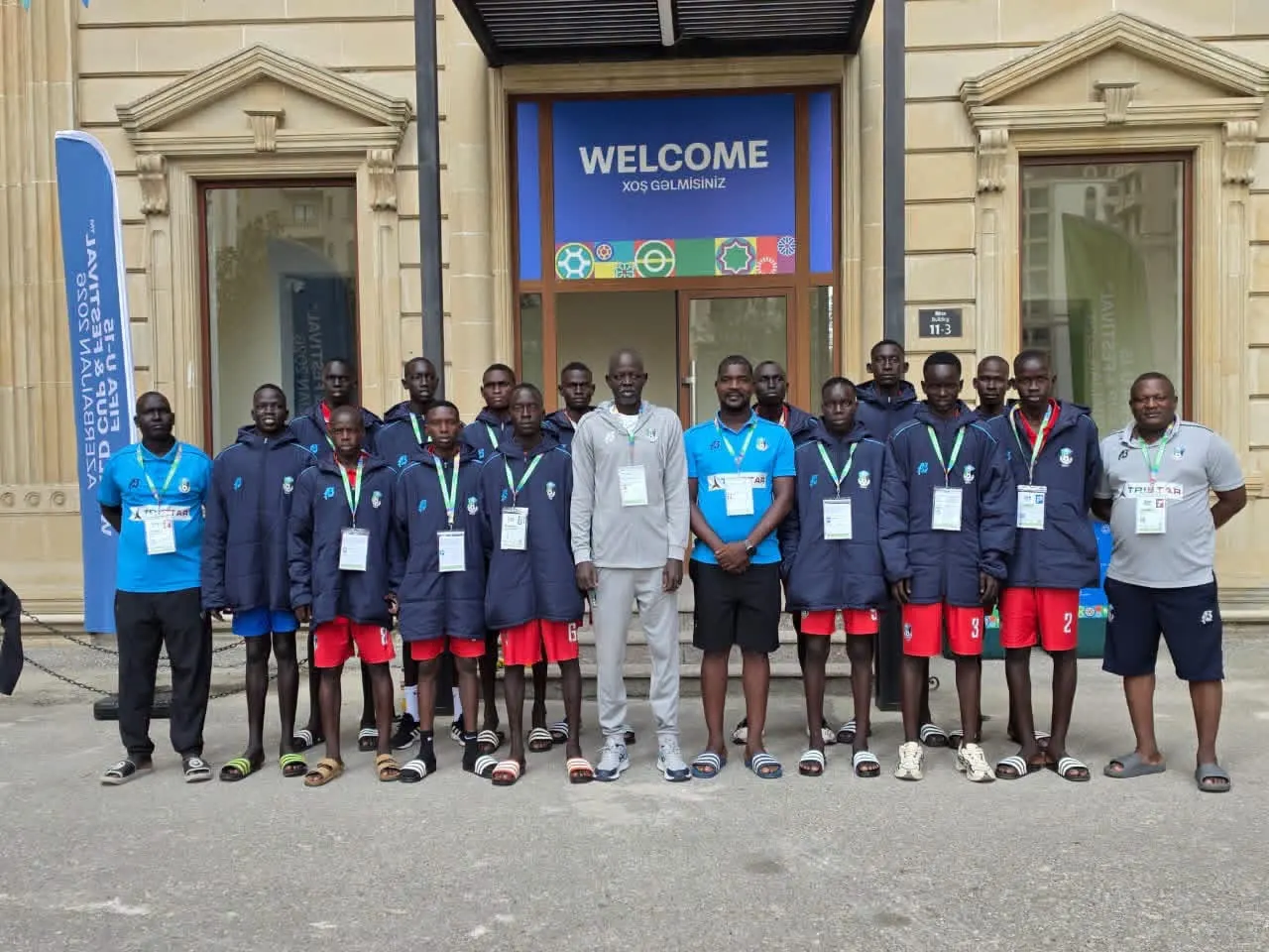 South Sudan U-15 Boys Arrive in Baku for FIFA World Cup and Festival